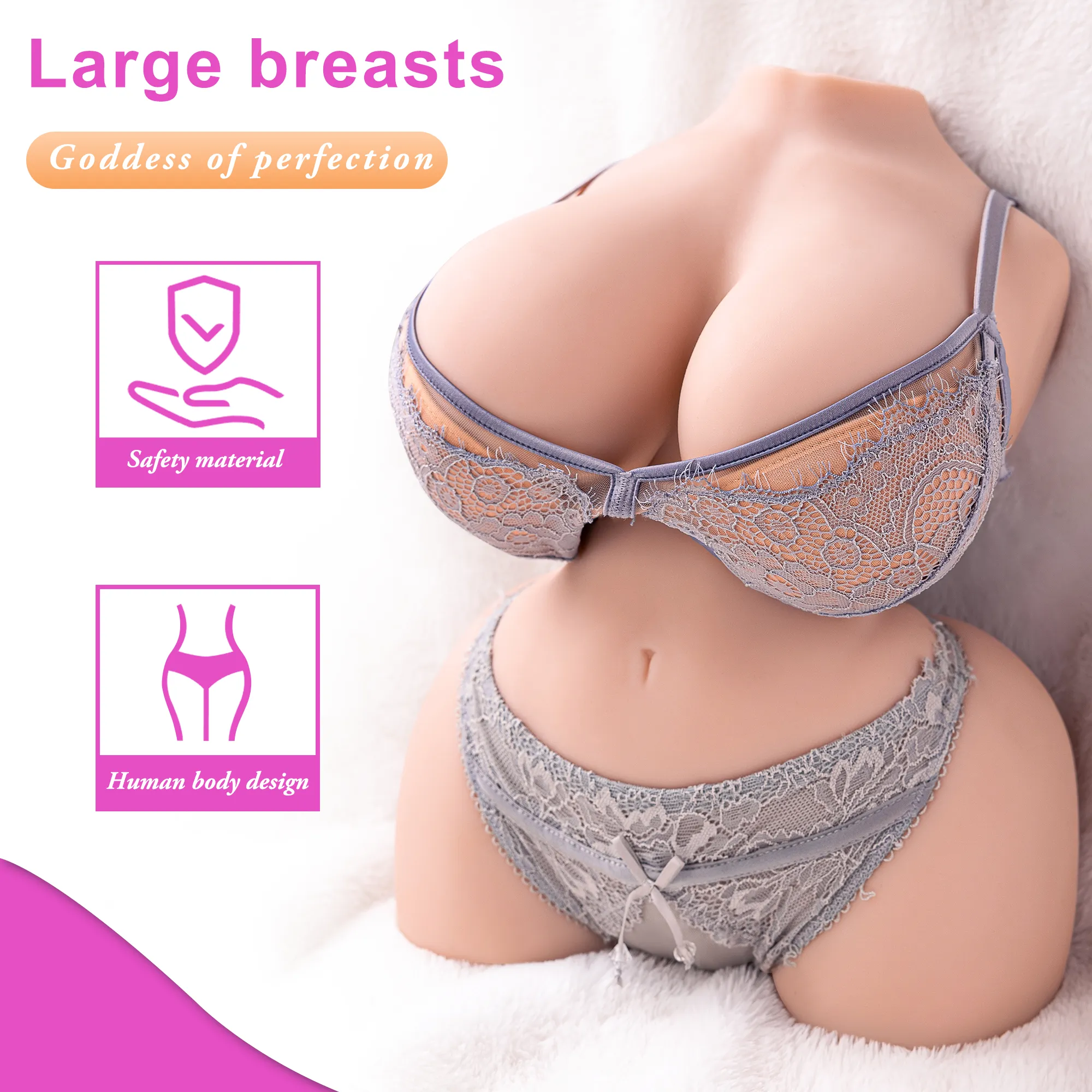 13.2LB Sex Doll with Dual Channel Design