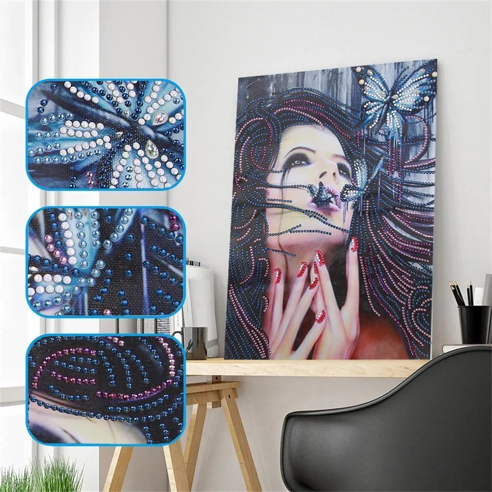 Beauty 5D DIY Special Shaped Diamond Painting