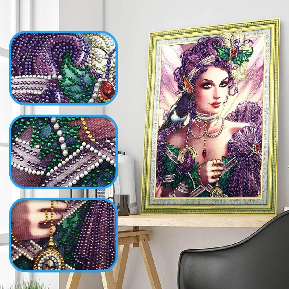 Beauty 5D DIY Special-shaped Diamond Painting