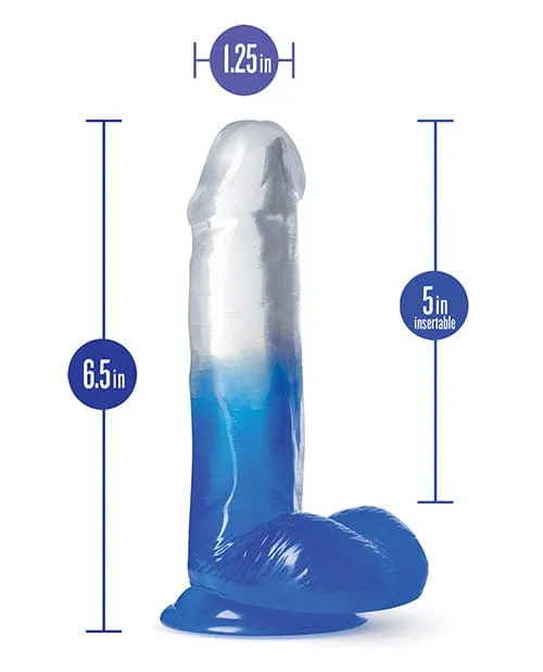 Blush B Yours 6 inch Stella Blue Dildo - Blue