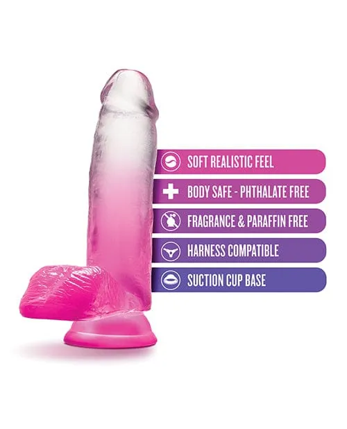 Blush B Yours 7 inch Sugar Magnolia Dildo - Fuchsia