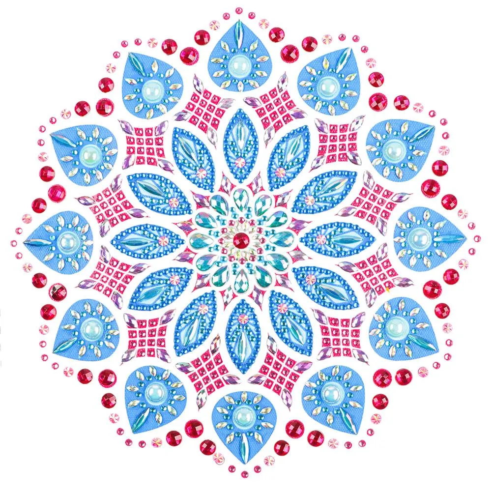 Color Mandala - 5D DIY Special Shaped Diamond Painting (Canvas 30x30cm/11.81x11.81in )