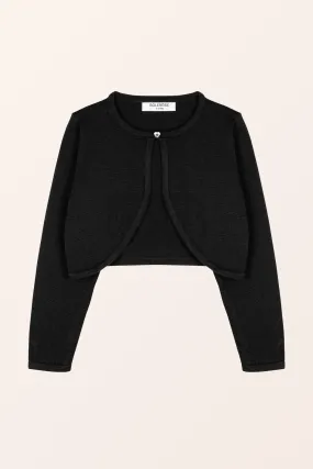 Comfy Long Sleeve Girls Cardigan - Black