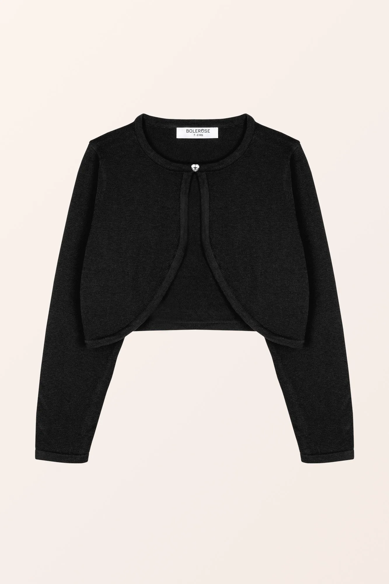 Comfy Long Sleeve Girls Cardigan - Black