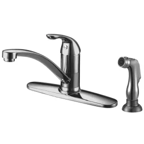 Compass Manufacturing 191-6574 Noble Single Handle Kitchen Faucet (Polished Chrome Finish)