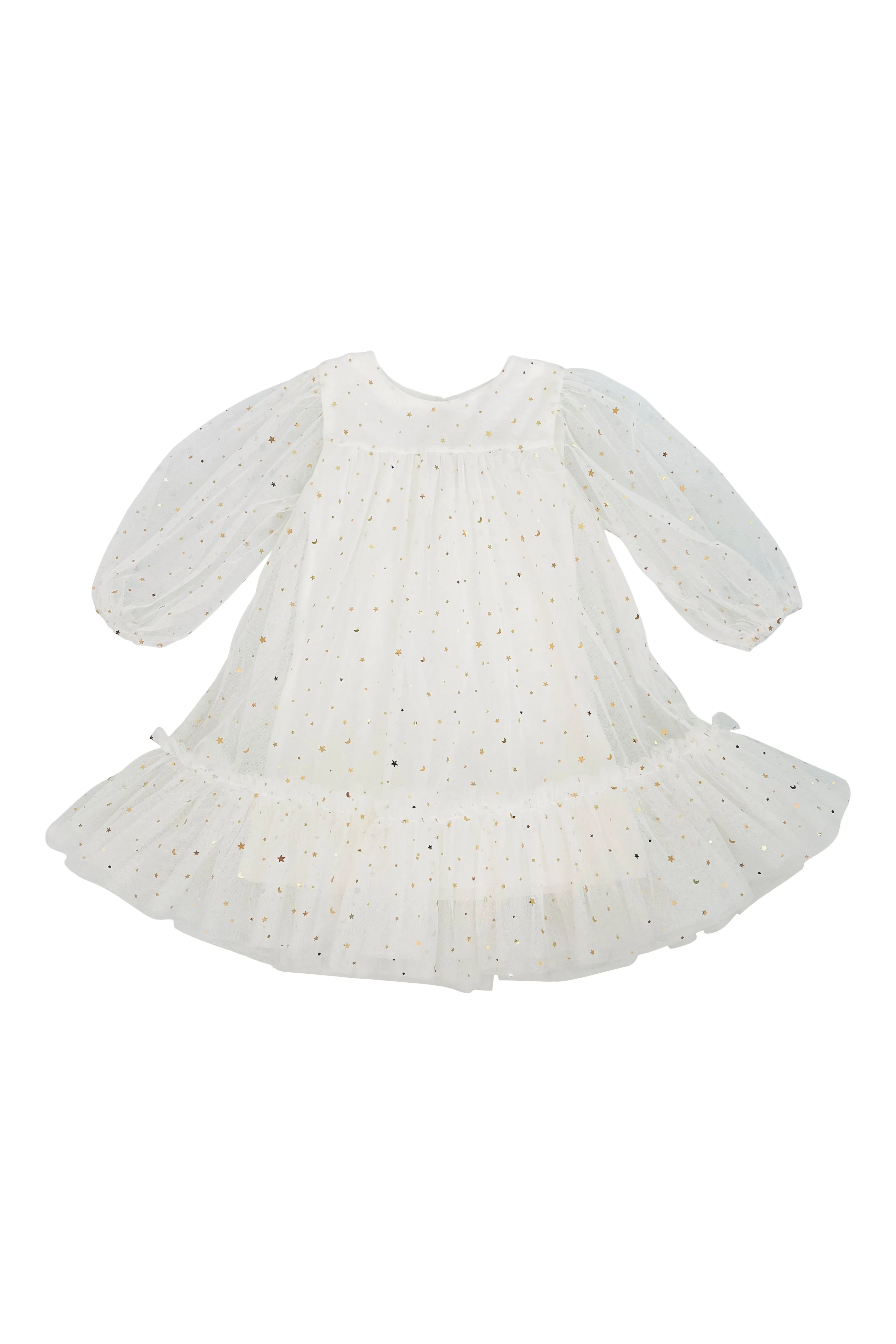 DOLLY® STARS & MOON ⭐️ 🌙 TULLE EMPRESS DRESS white