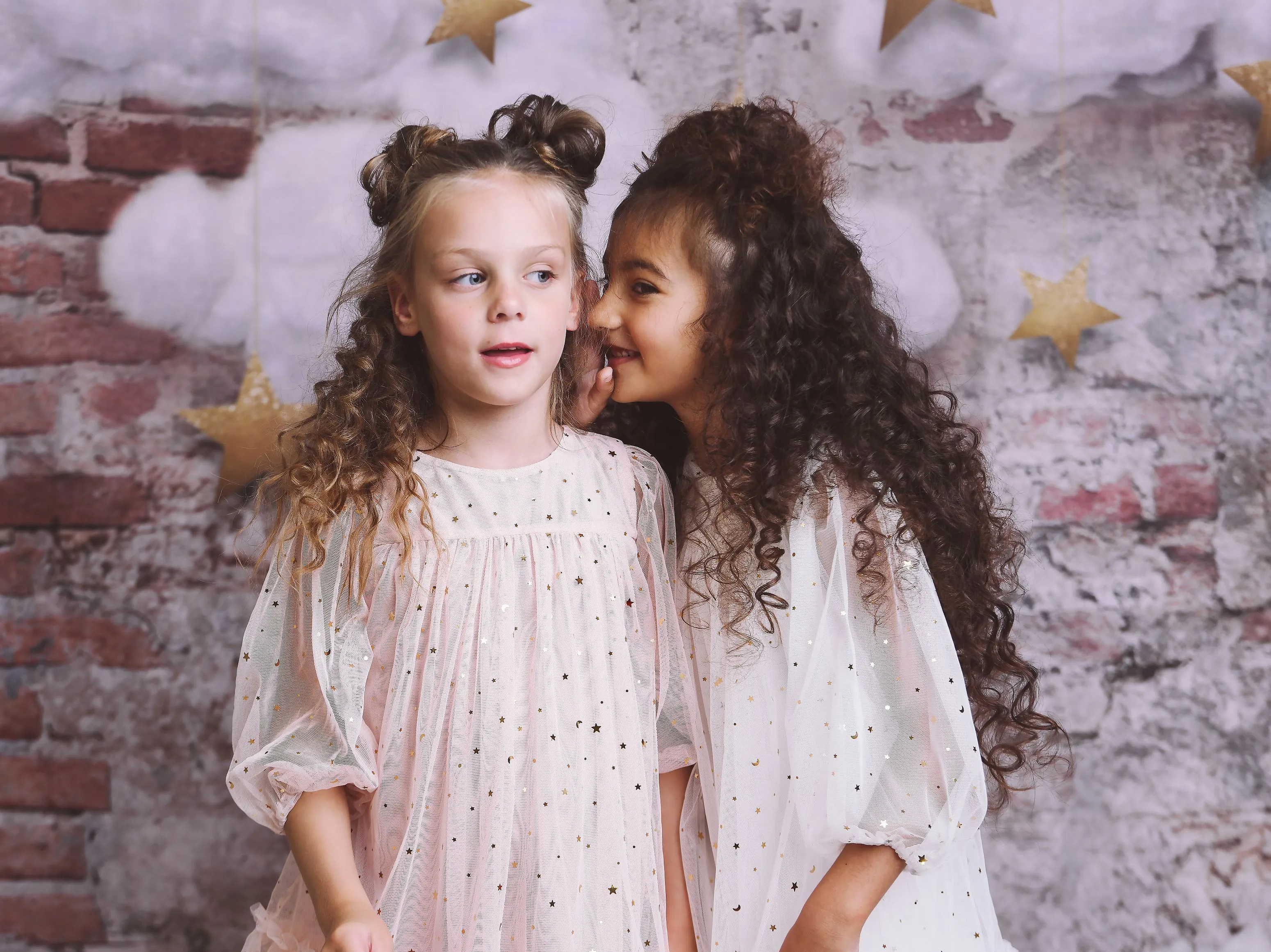 DOLLY® STARS & MOON ⭐️ 🌙 TULLE EMPRESS DRESS white