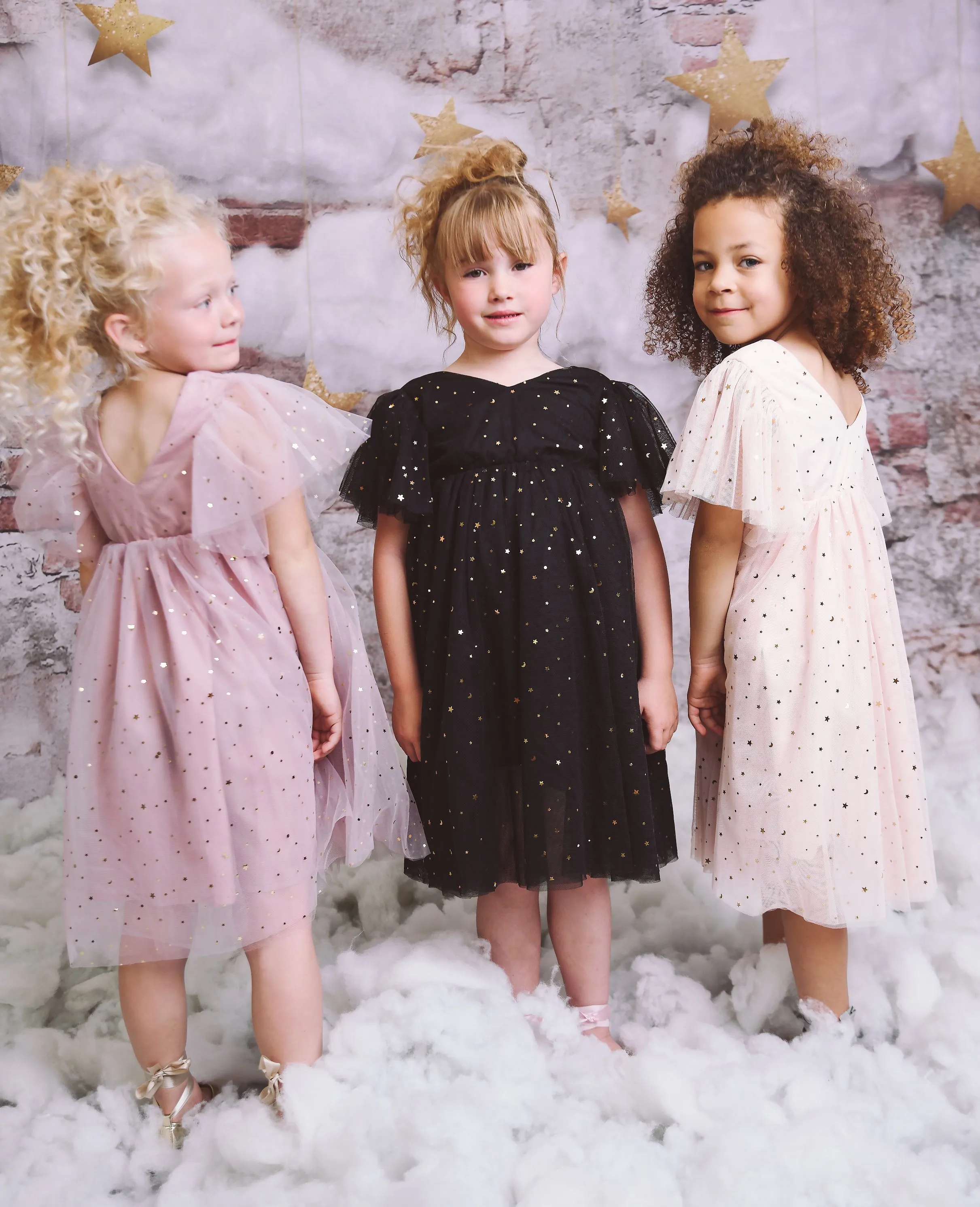 DOLLY ® STARS & MOON ⭐️ 🌙 TULLE PRINCESS DRESS ballet pink