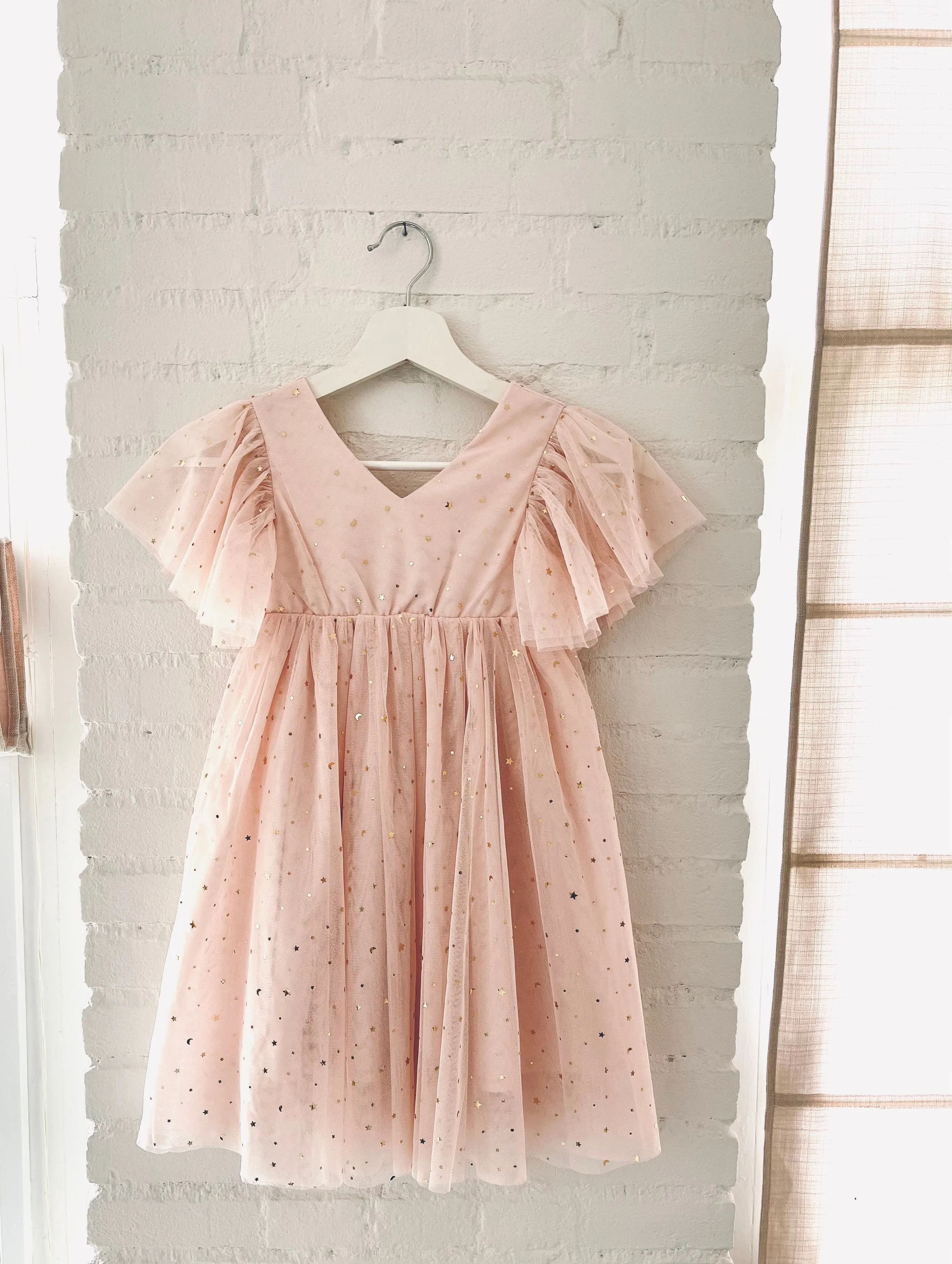 DOLLY ® STARS & MOON ⭐️ 🌙 TULLE PRINCESS DRESS ballet pink