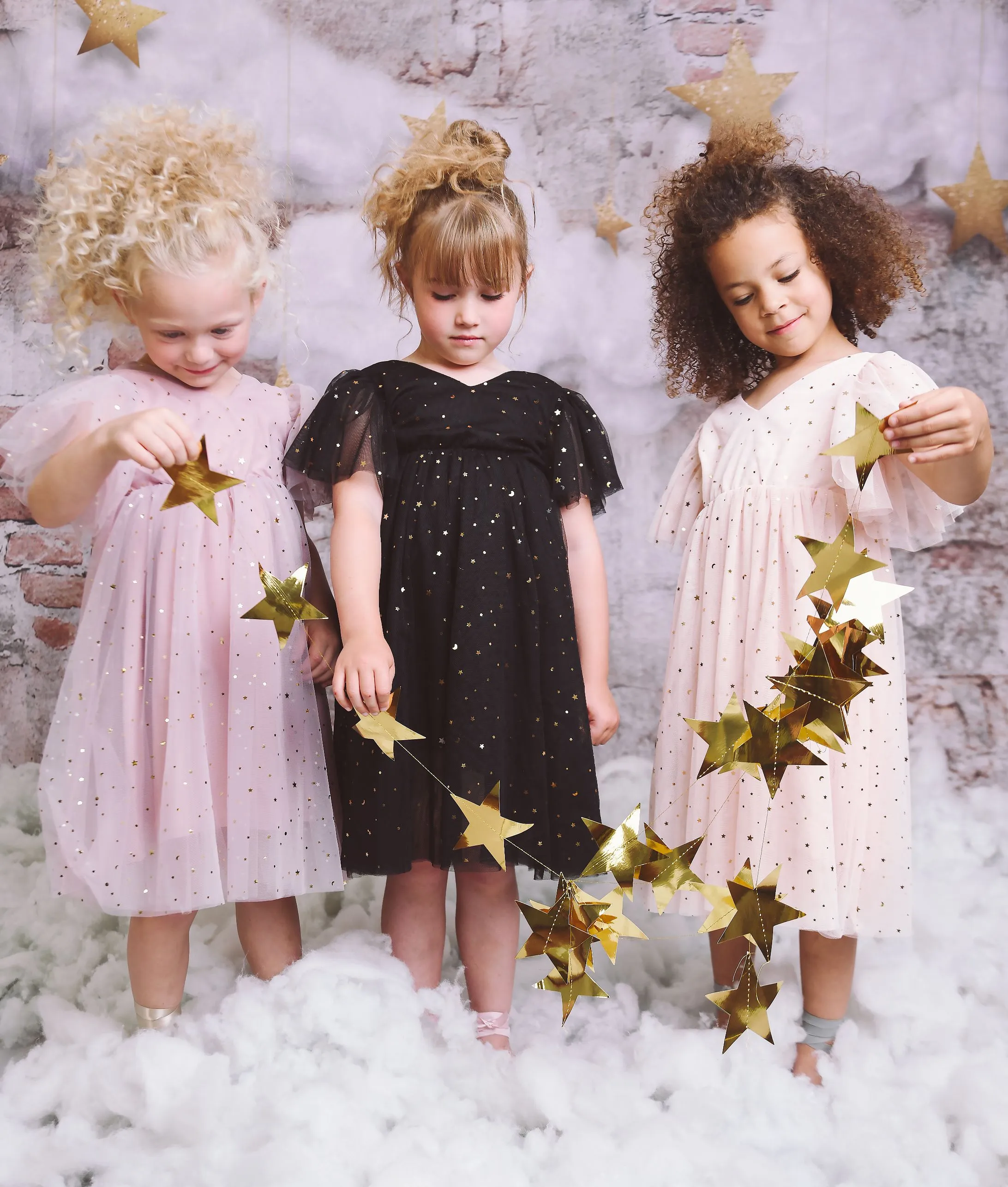 DOLLY ® STARS & MOON ⭐️ 🌙 TULLE PRINCESS DRESS ballet pink