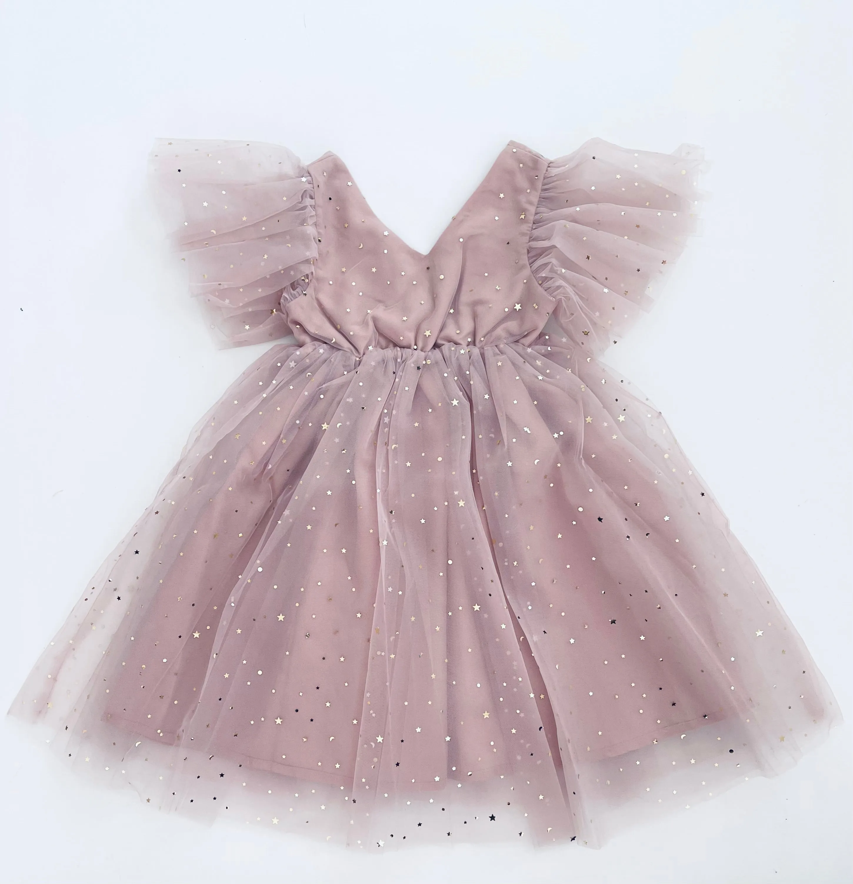 DOLLY ® STARS & MOON ⭐️ 🌙TULLE PRINCESS DRESS dusty violet