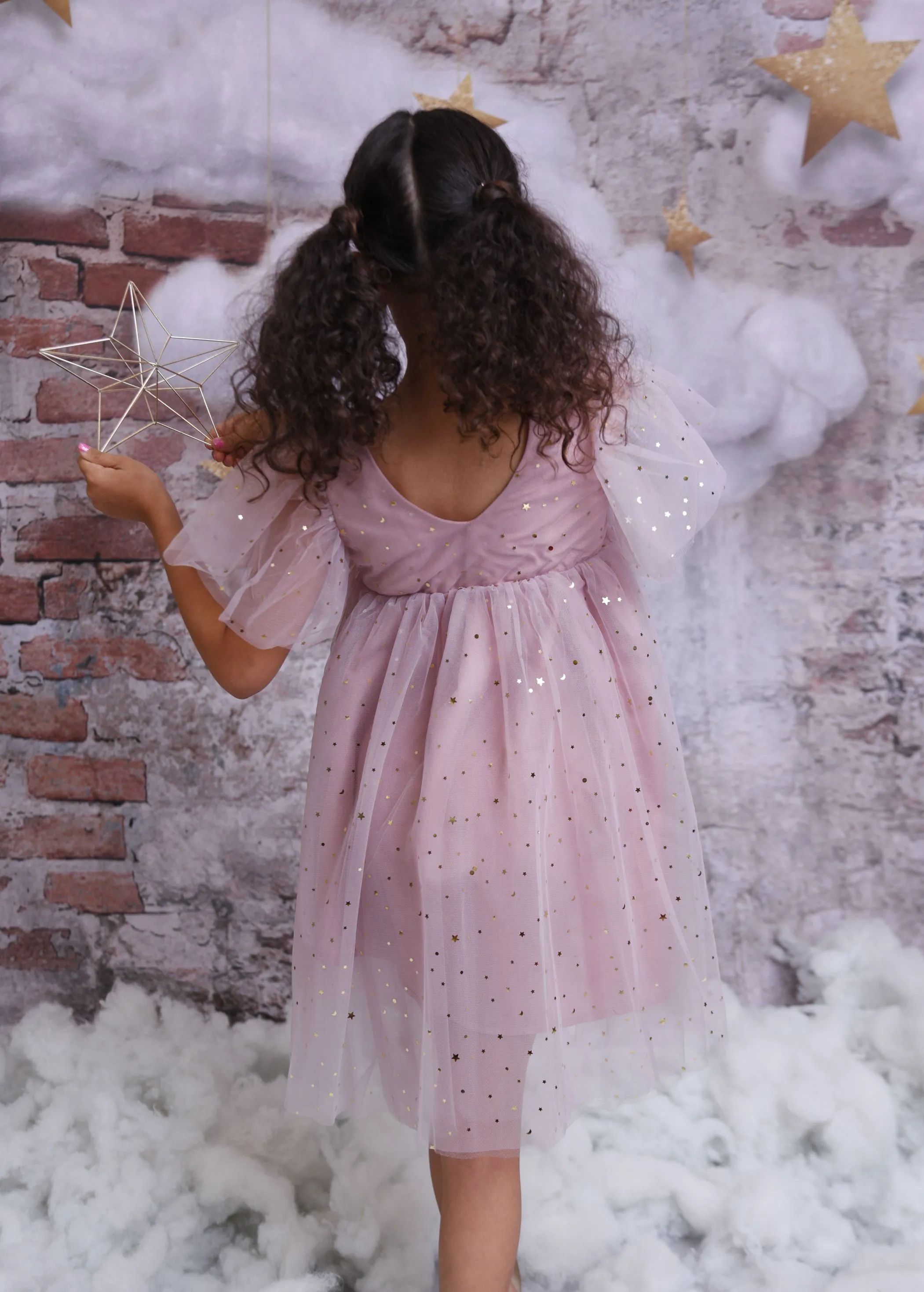 DOLLY ® STARS & MOON ⭐️ 🌙TULLE PRINCESS DRESS dusty violet