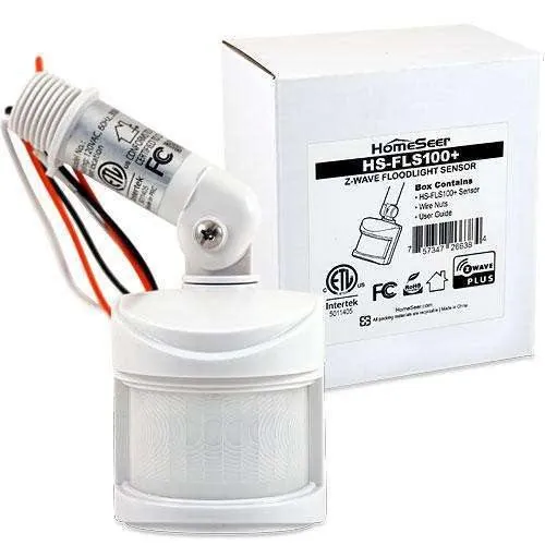 HomeSeer HS-FLS100  G2 Z-Wave Plus Floodlight Sensor (CLEARANCE)