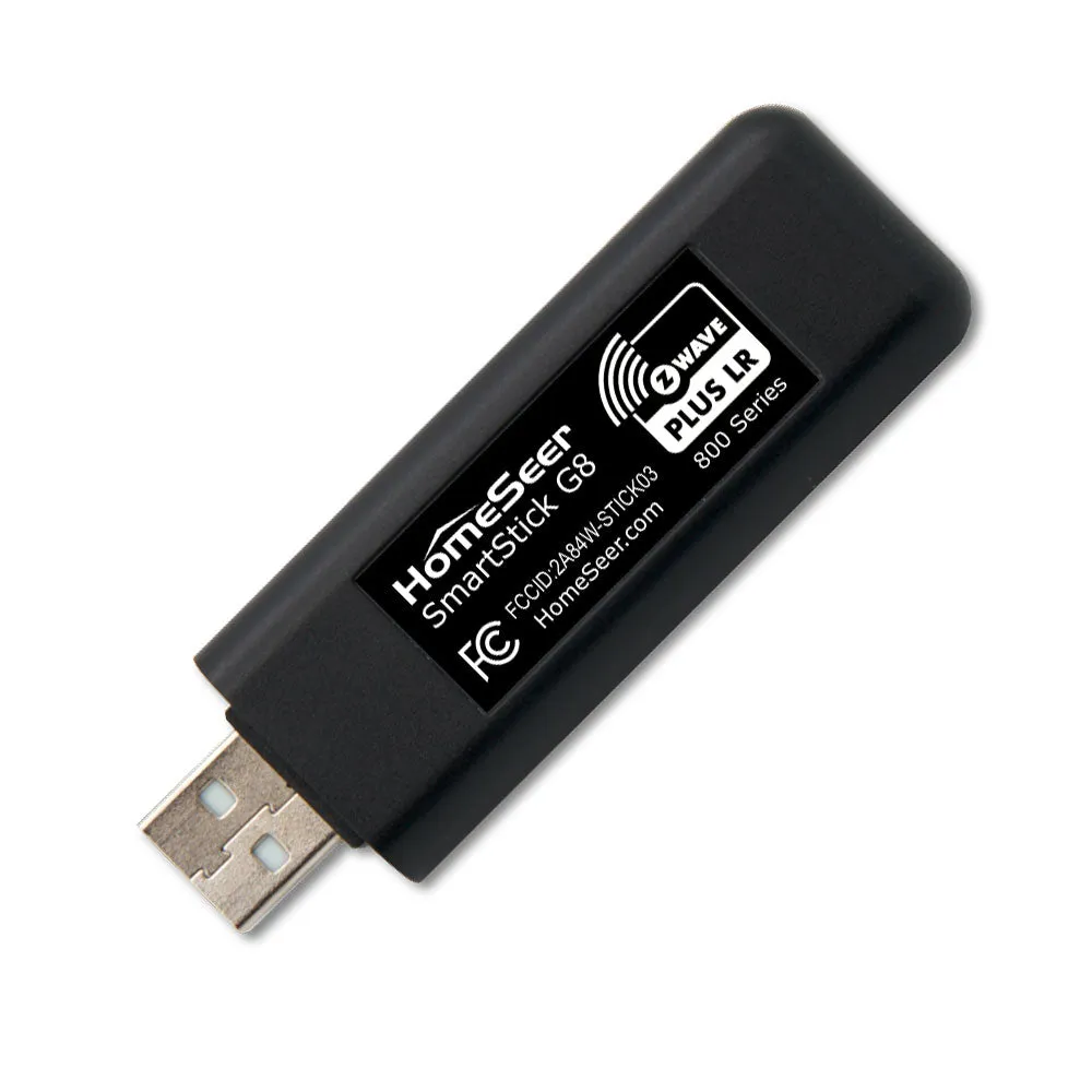 HomeSeer SmartStick G8 Z-Wave 800 Series Long Range (LR) Interface with FREE HS4 Software