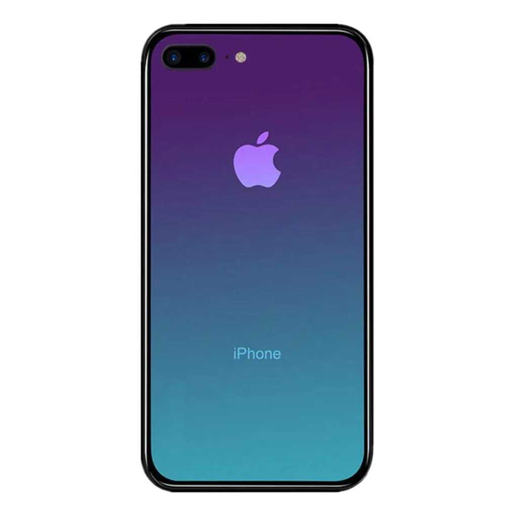 iPhone 7  /8  Case - Color Gradient Tempered Glass Back