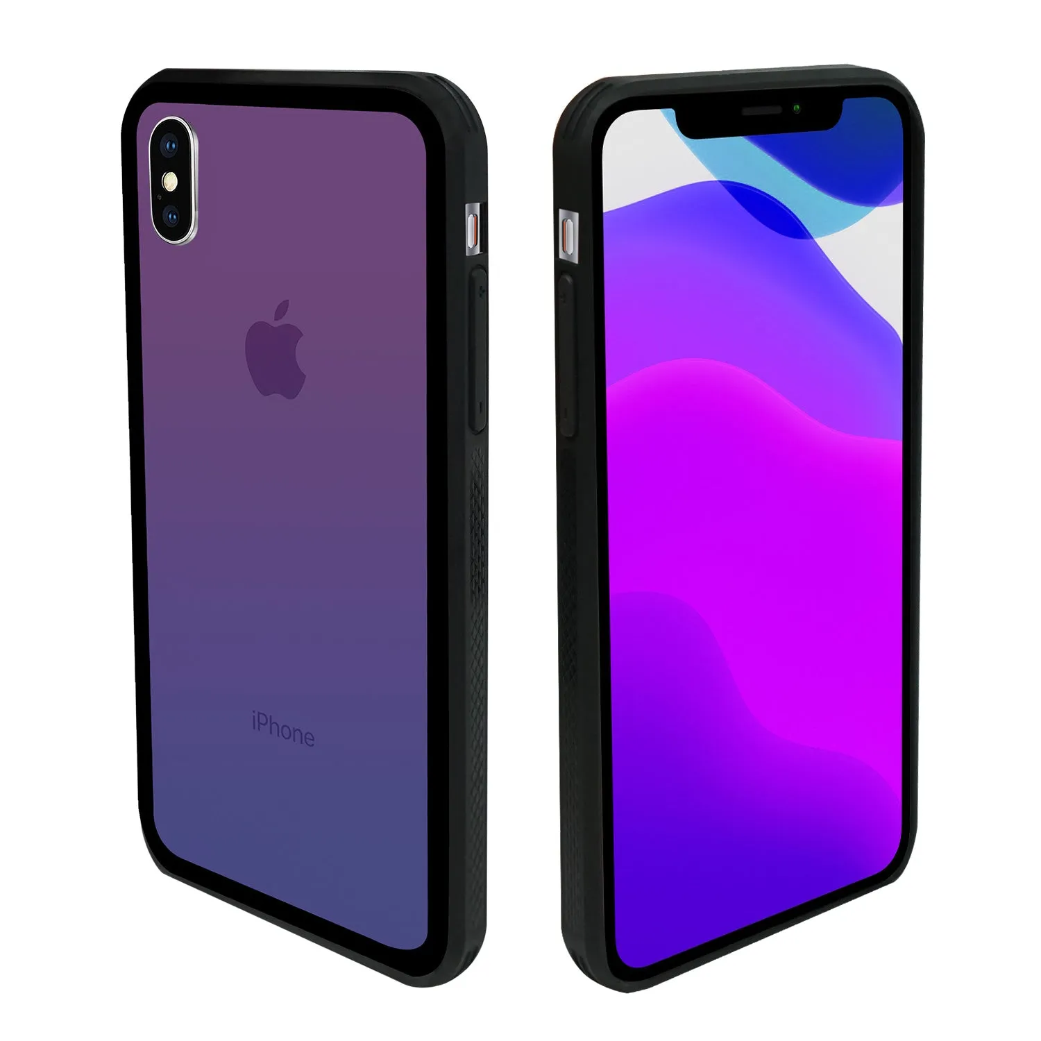 iPhone X /XS Case - Color Gradient Tempered Glass Back