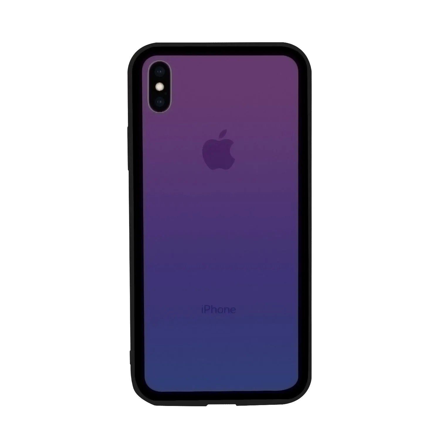 iPhone X /XS Case - Color Gradient Tempered Glass Back