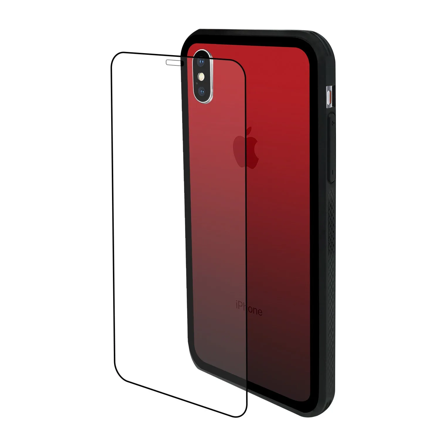 iPhone X /XS Case - Color Gradient Tempered Glass Back