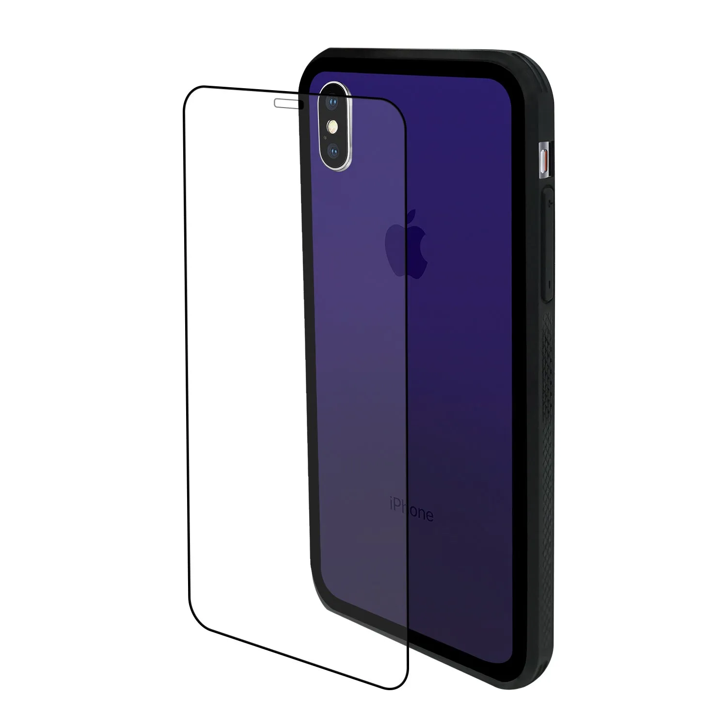 iPhone X /XS Case - Color Gradient Tempered Glass Back