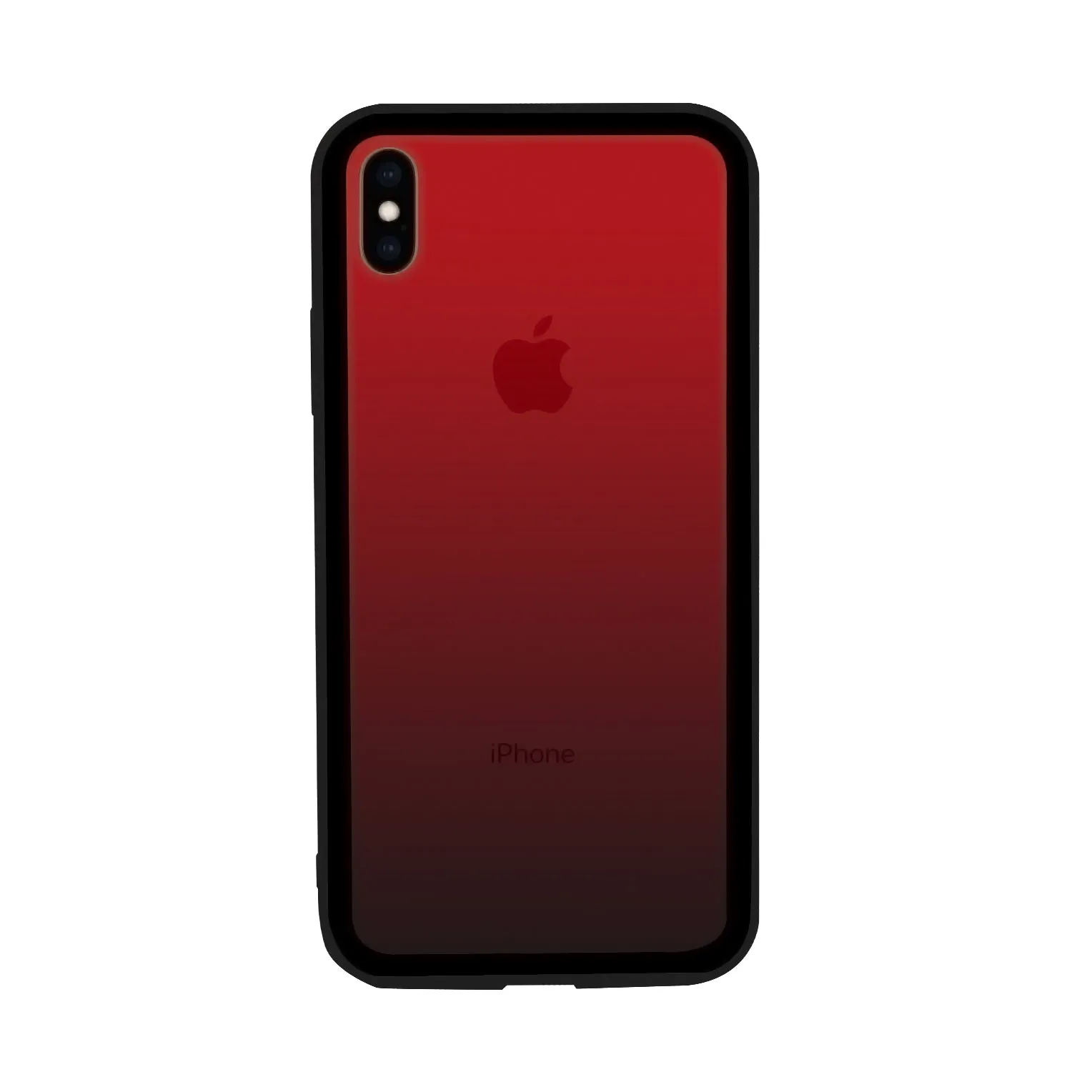 iPhone XS Max Case - Color Gradient Tempered Glass Back