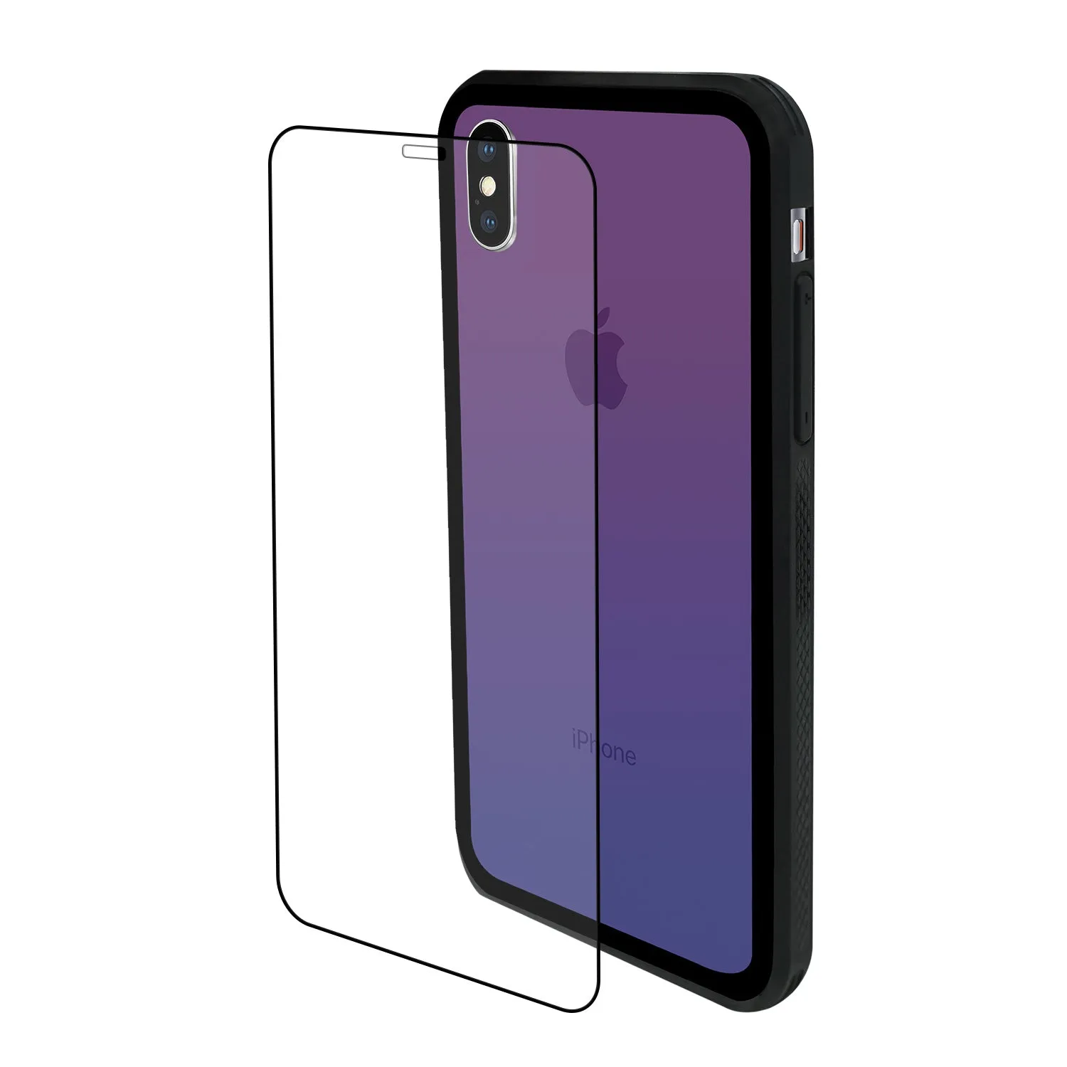 iPhone XS Max Case - Color Gradient Tempered Glass Back