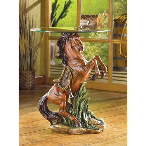 Majestic Stallion Accent Table