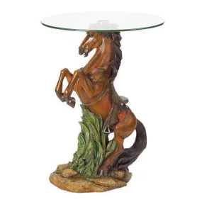 Majestic Stallion Accent Table