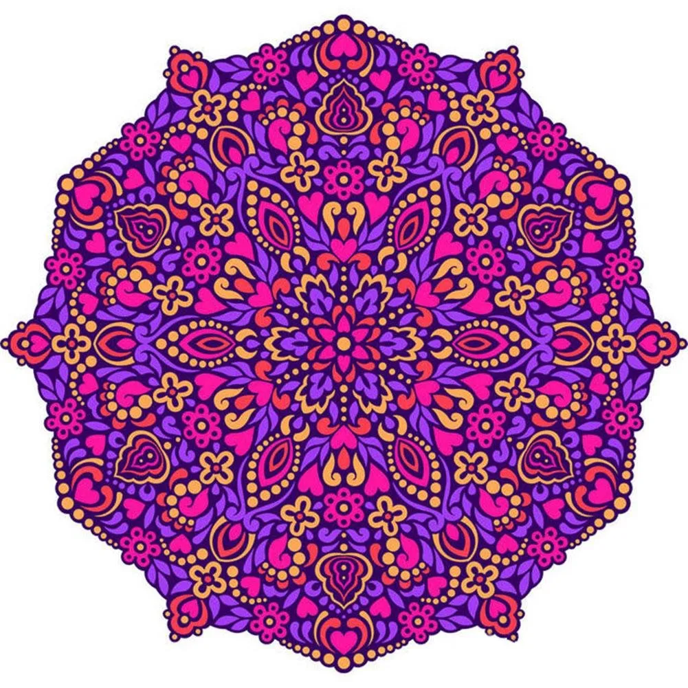 Mandala Pattern  - Special Shaped Diamond - 30x30CM