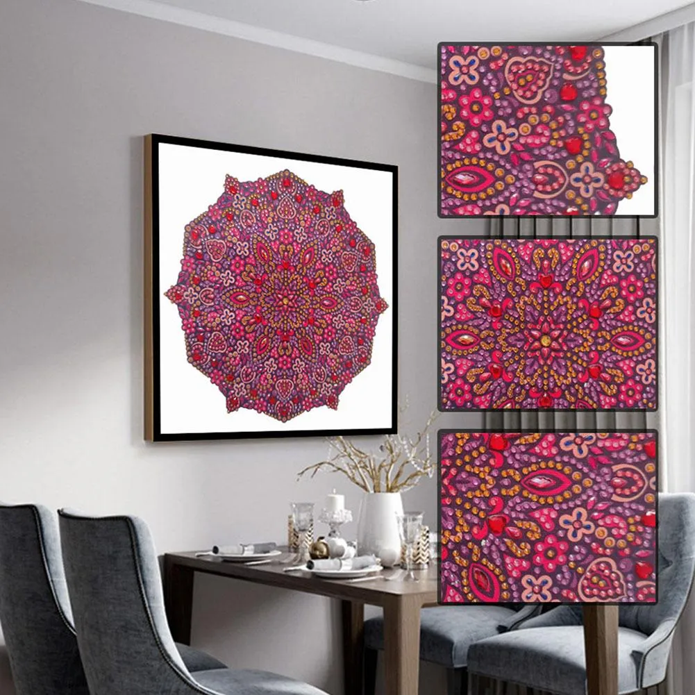 Mandala Pattern  - Special Shaped Diamond - 30x30CM