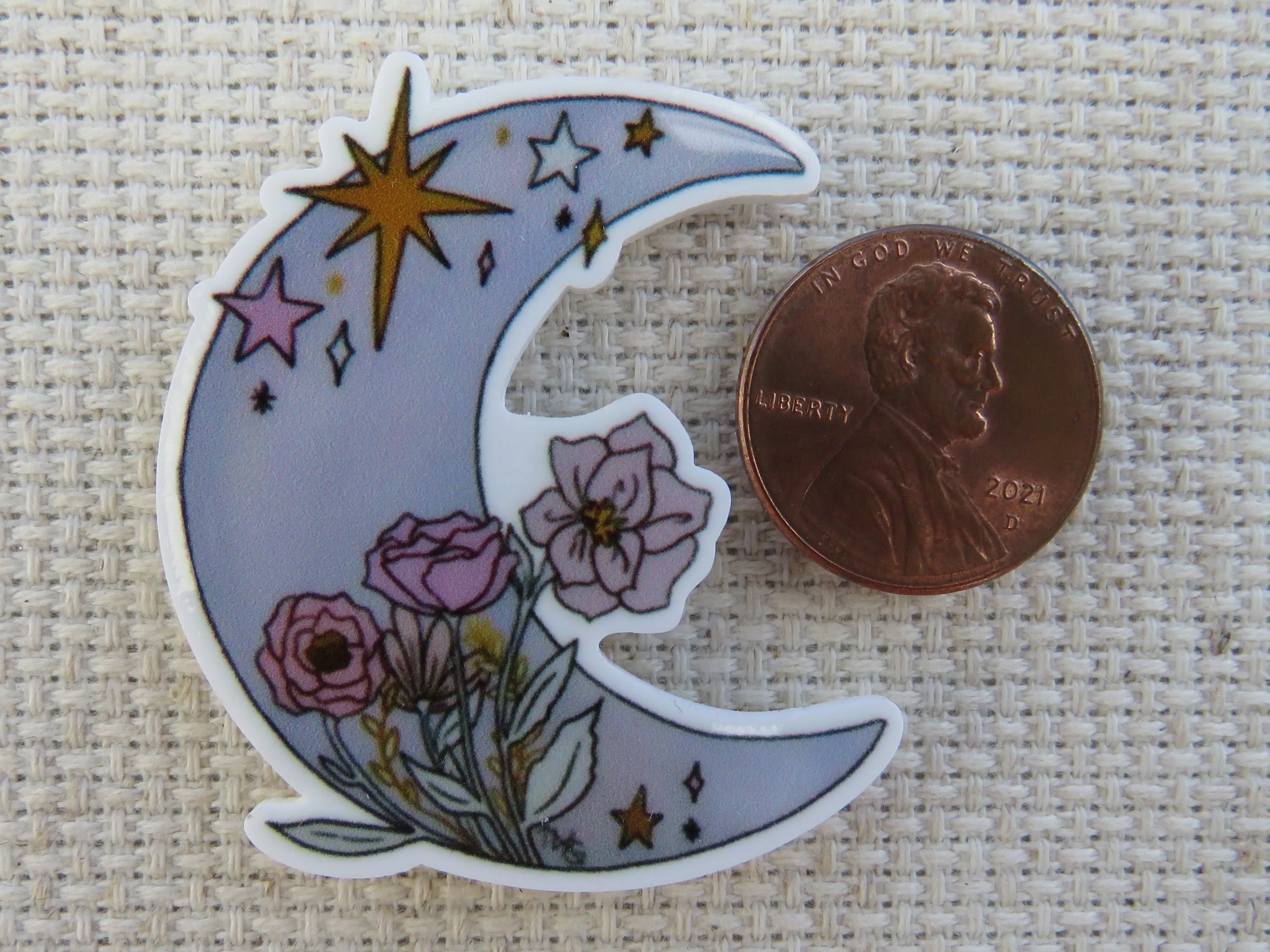 Night Time Moon Needle Minder, Cover Minder, Magnet