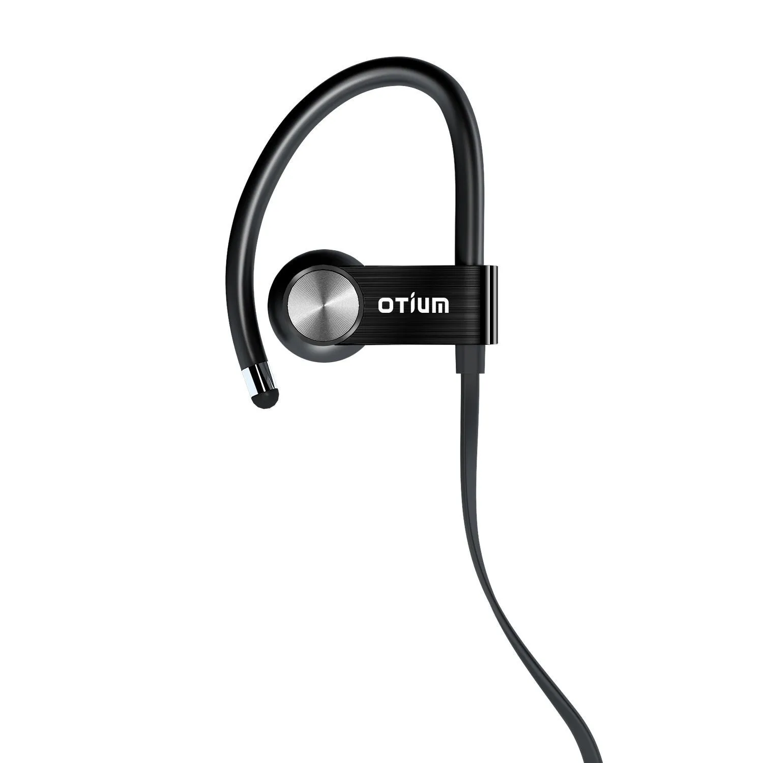 Otium Wireless Sport Bluetooth Headphones - Hd Beats Stereo Sound -  Upgrade Metal Version - Sweatproof Stable Fit In Ear Workout Earbuds - Noise Cancelling Earphones with Remote and Microphone