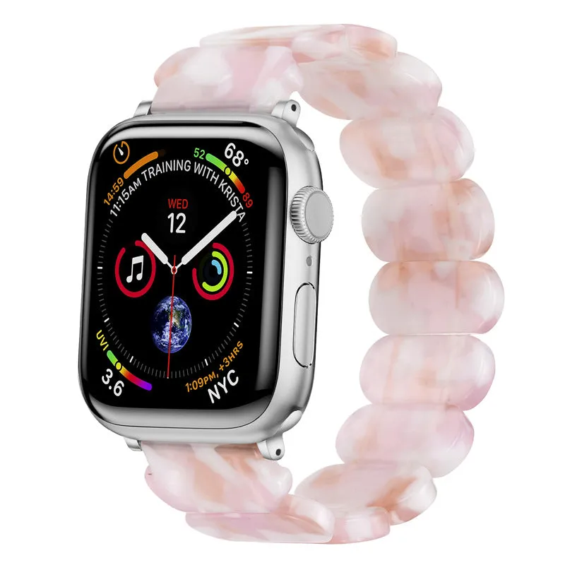 Resin Band for Apple Watch Oval Version-Tortoise Shell Design