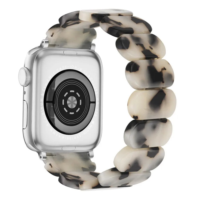 Resin Band for Apple Watch Oval Version-Tortoise Shell Design