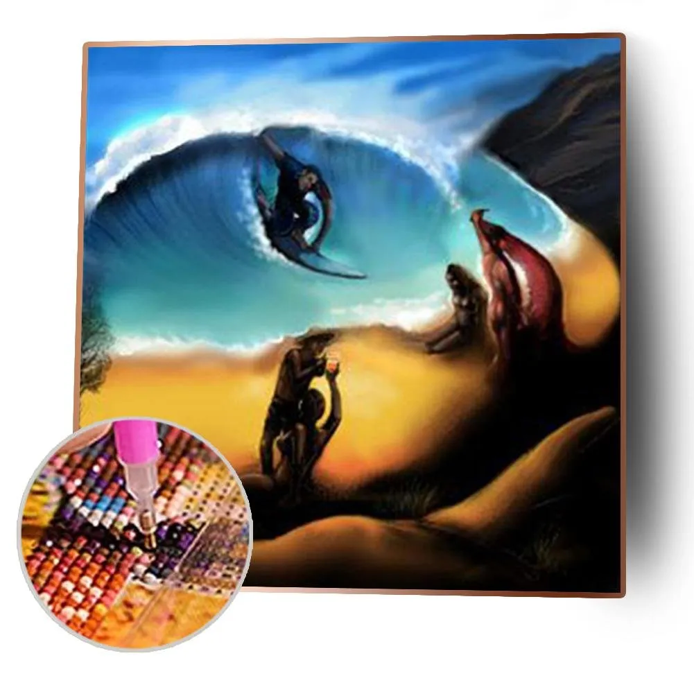 Sea Wave Full Drill 5D DIY Diamond Painting - 30x30CM