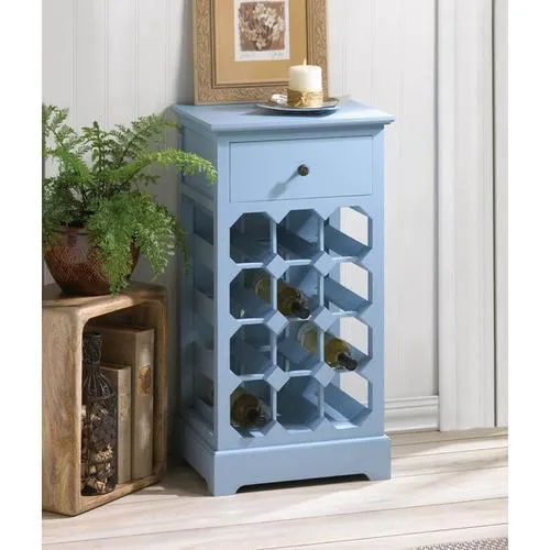 Somerset Blue Wine Cabinet