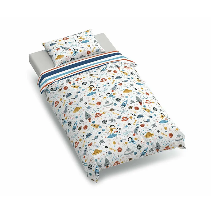 Space Travel Single Bed Quilt Cover Set