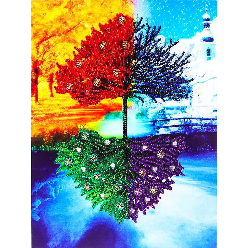 Tree - Special Shaped Diamond - 38x48CM