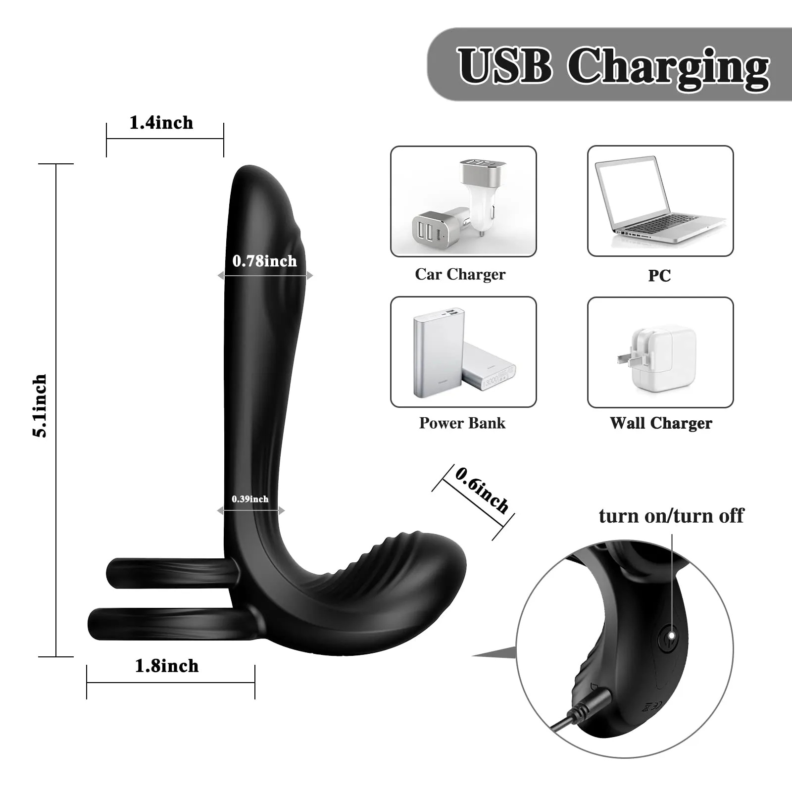 Vibrating Cock Ring with Remote Control