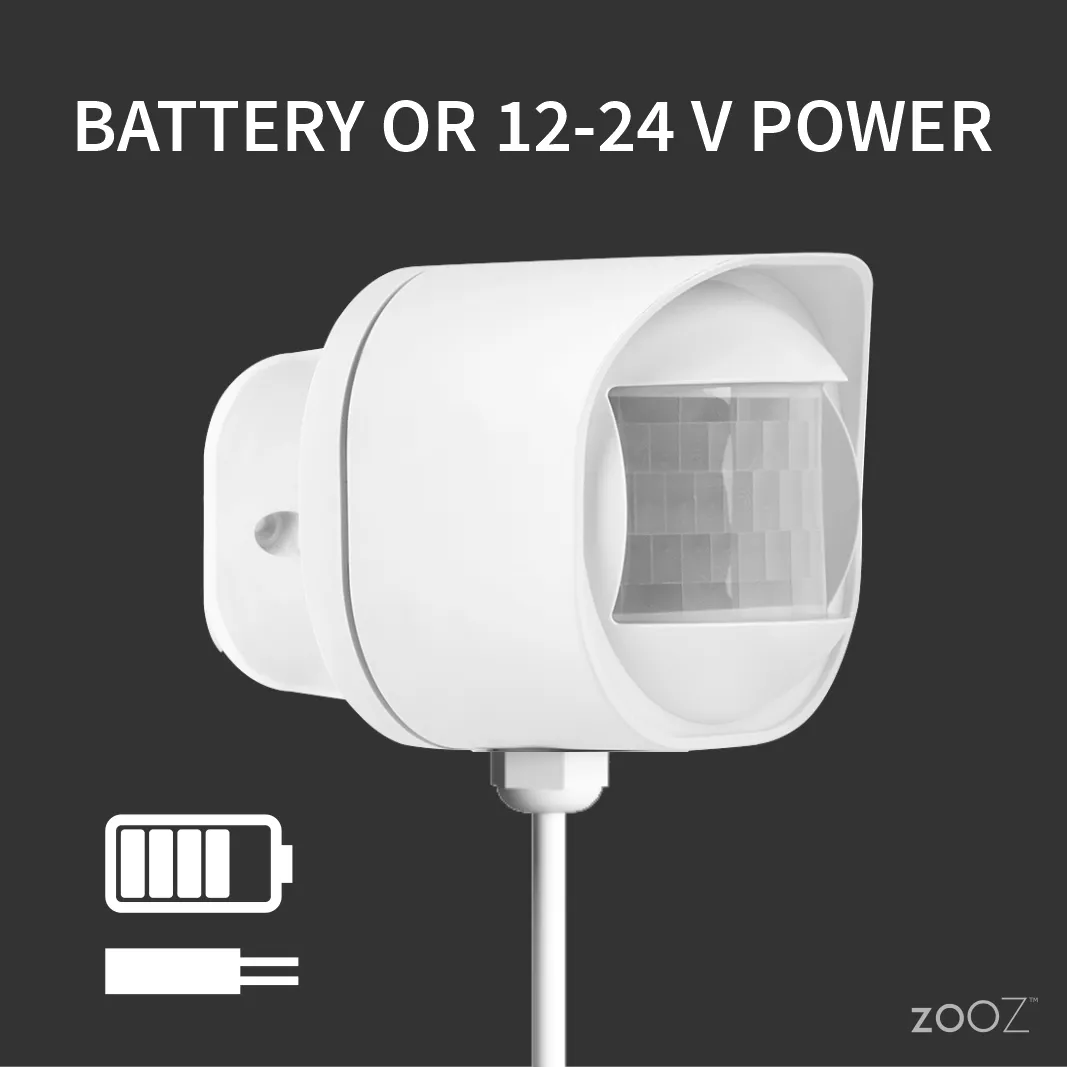 Zooz 800 Series Z-Wave Long Range Outdoor Motion Sensor ZSE70 800LR | Motion, Temp, Lux